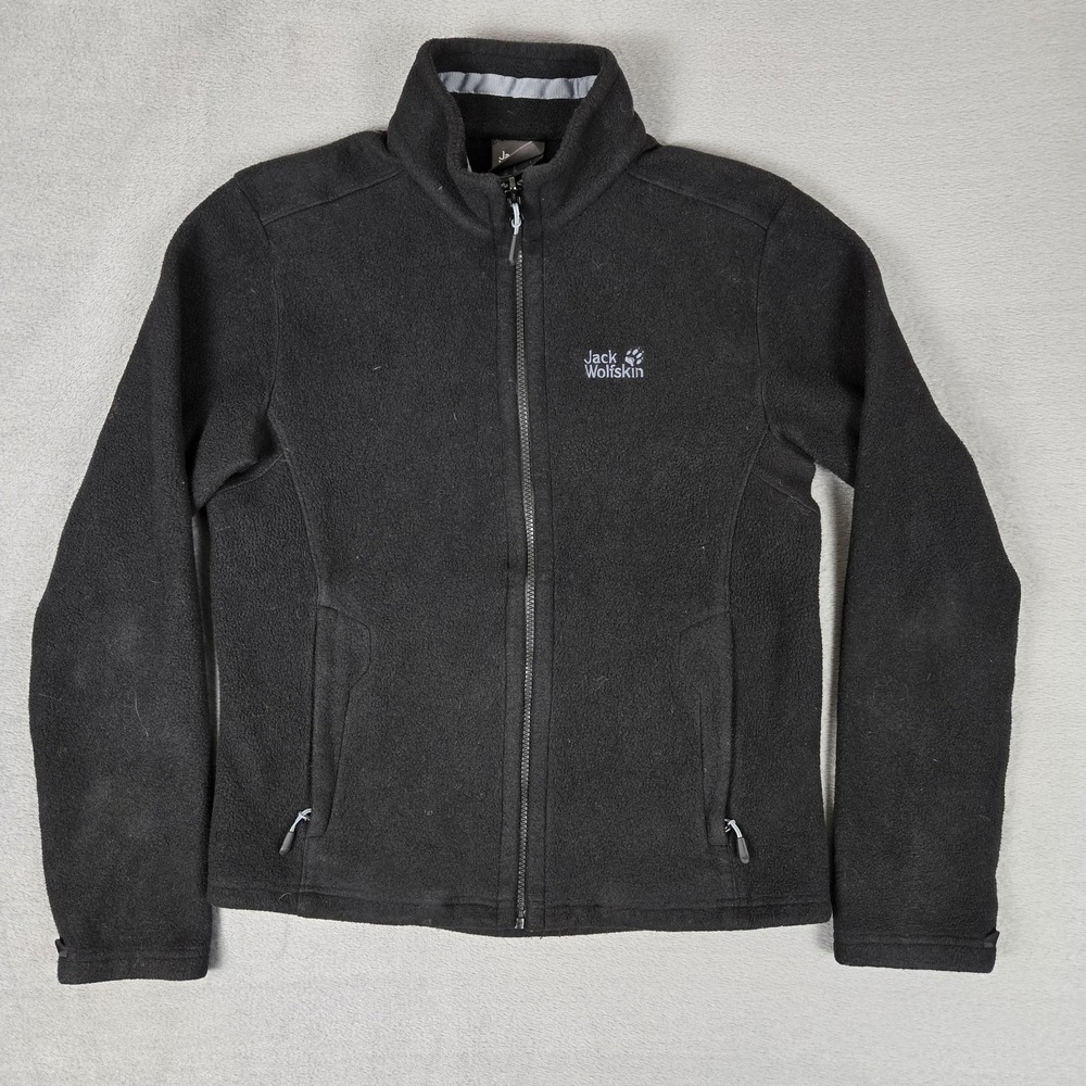 Jack Wolfskin Jacket Mens Small Black Fleece‎ Full Zip 3 In 1 System Inner Layer